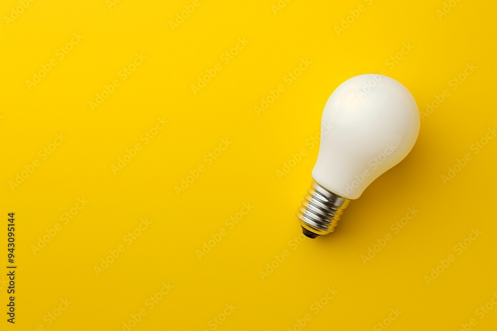 Light bulb isolate on background, symbolizes innovation and bright ideas in design Light bulb isolate on background, symbolizes innovation and bright ideas in design