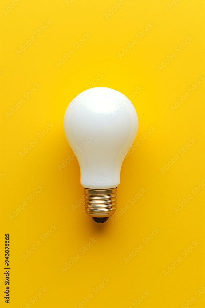 Light bulb isolate on background, symbolizes innovation and bright ideas in design Light bulb isolate on background, symbolizes innovation and bright ideas in design