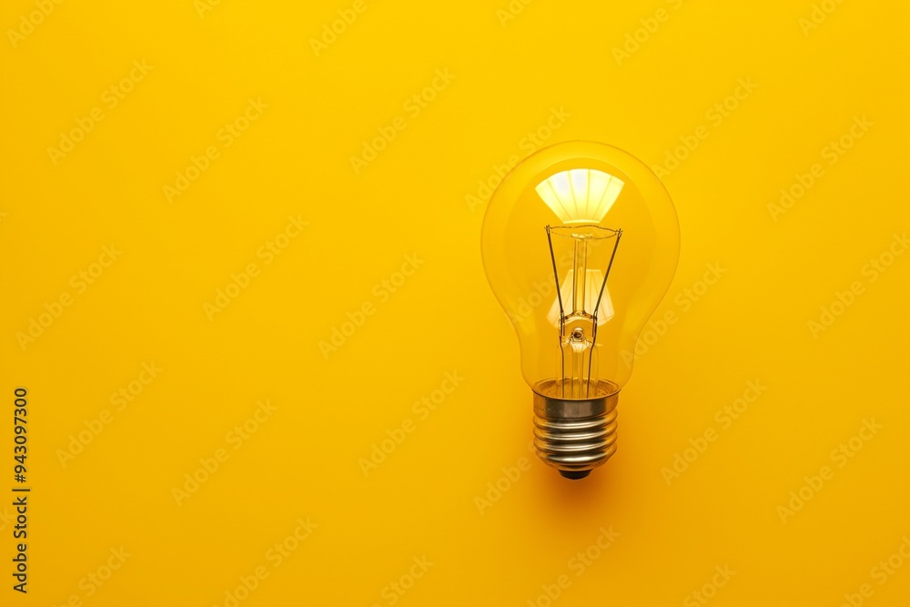 Light bulb isolate on background, symbolizes innovation and bright ideas in design Light bulb isolate on background, symbolizes innovation and bright ideas in design