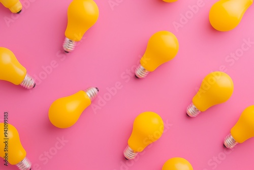 Light bulb isolate on background, symbolizes innovation and bright ideas in design