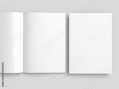 Blank A4 Magazine Mockup