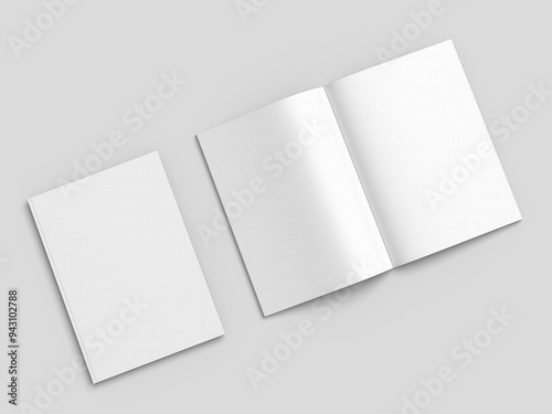 Blank A4 Magazine Mockup