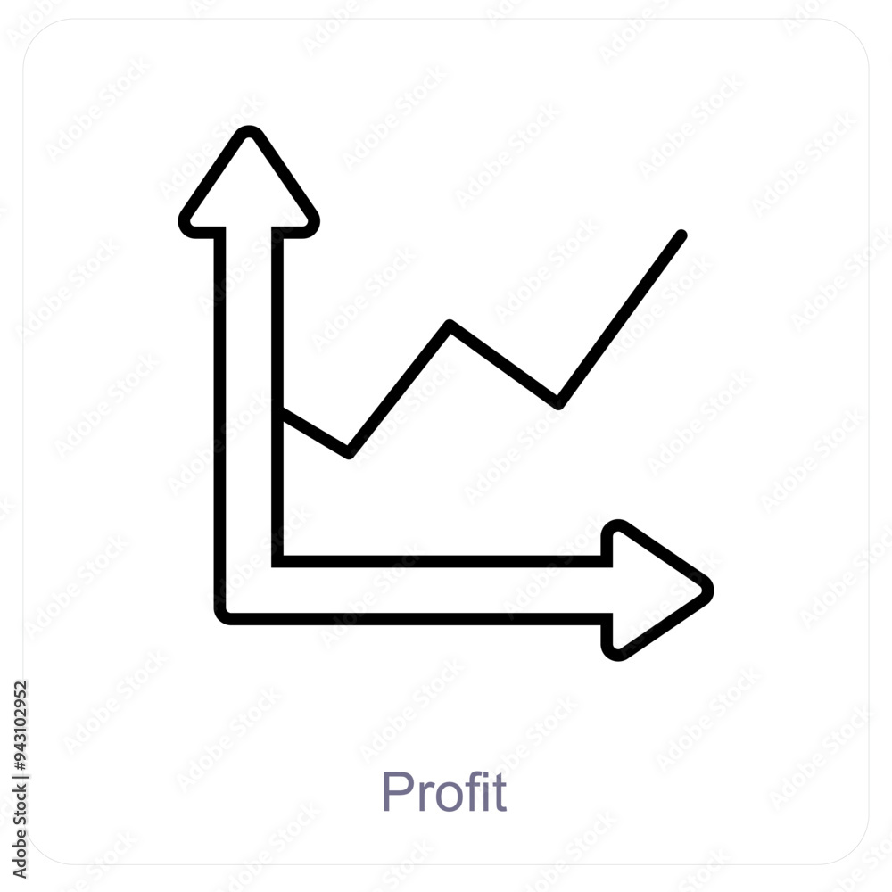 Profit and business icon concept Profit and business icon concept