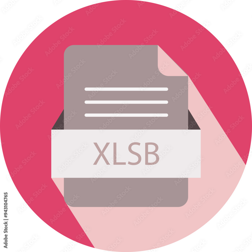 XLSB File icon with black shadow XLSB File icon with black shadow