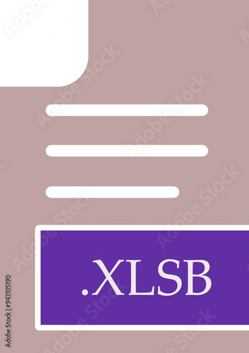 XLSB File format icon fill inside