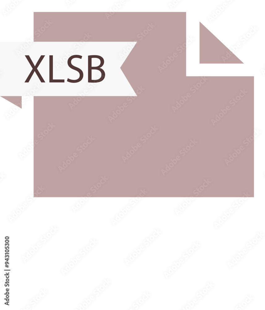 Fototapeta premium XLSB File format icon roe color fill