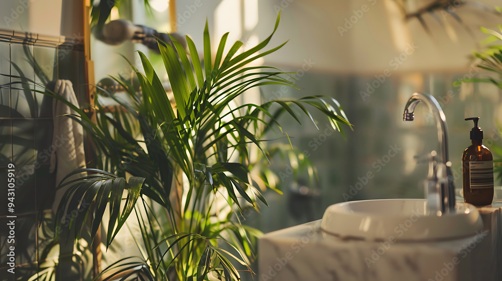 home with plants