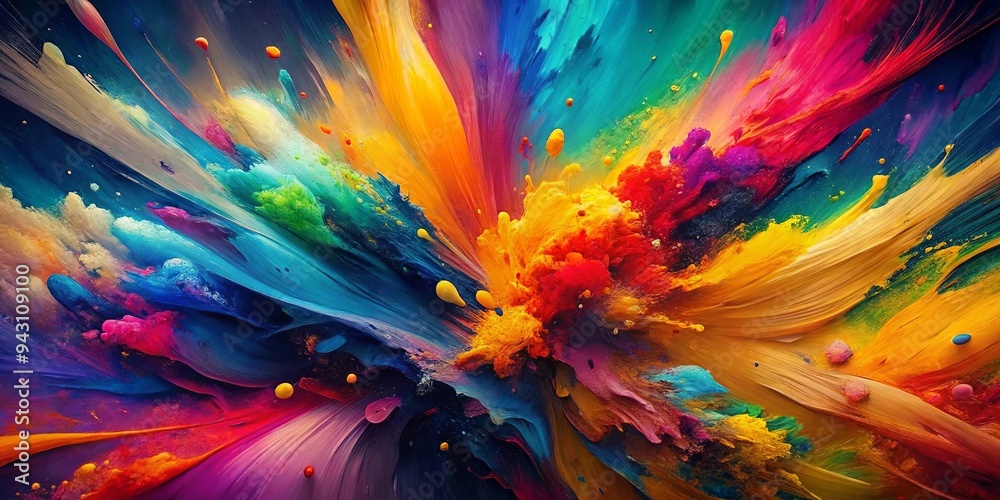 An abstract artwork with bold brushstrokes and vibrant colors, showcasing a dynamic artistic fusion An abstract artwork with bold brushstrokes and vibrant colors, showcasing a dynamic artistic fusion