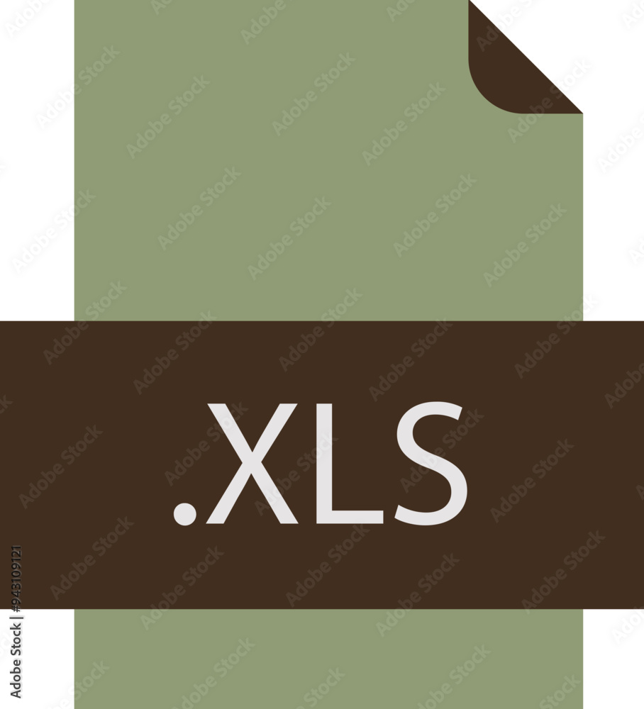 XLS File icon fill crisp corners with doted lines XLS File icon fill crisp corners with doted lines