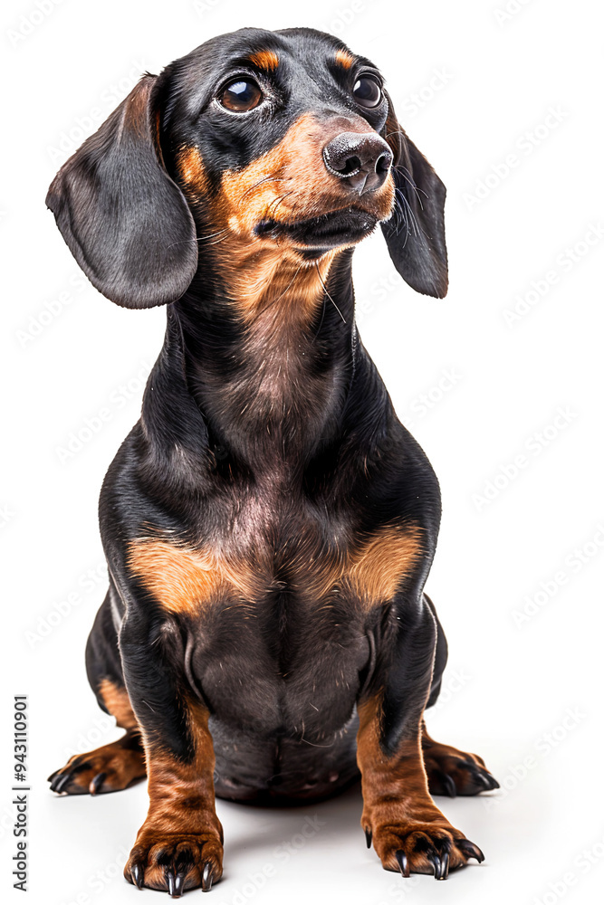 Dachshund Dog Breed, isolated on white background Dachshund Dog Breed, isolated on white background