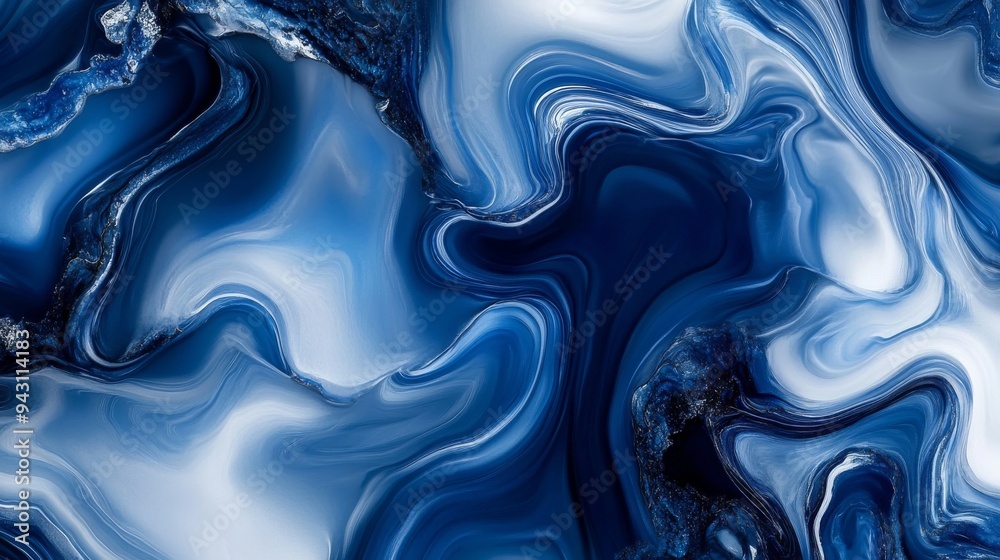 abstract glass pattern, indigo, marbel abstract glass pattern, indigo, marbel