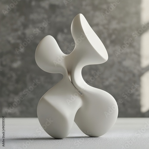 Captivating Sculptural Form:Biomorphic Abstract in Polymer Clay photo