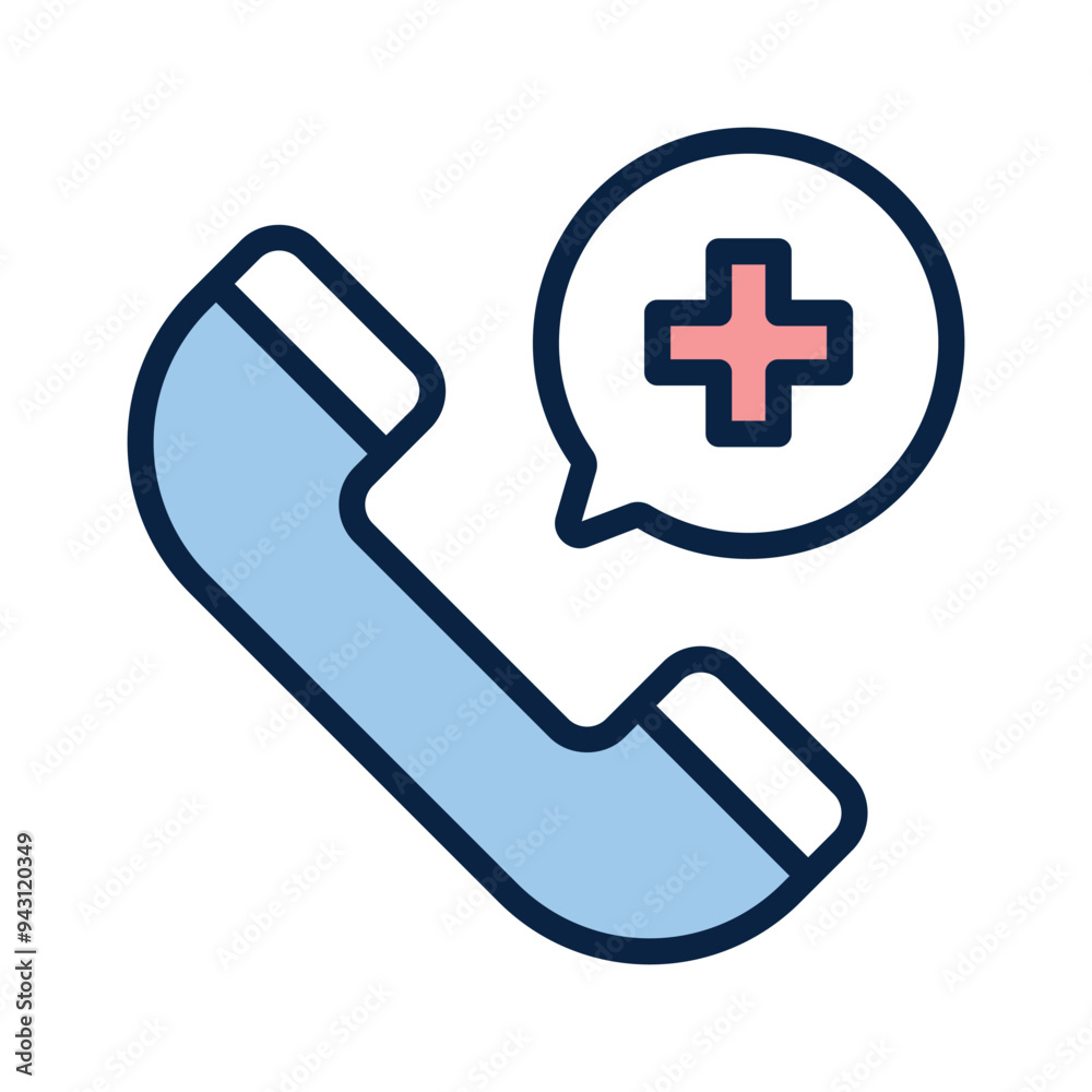 Medical emergency call vector design in trendy style Medical emergency call vector design in trendy style