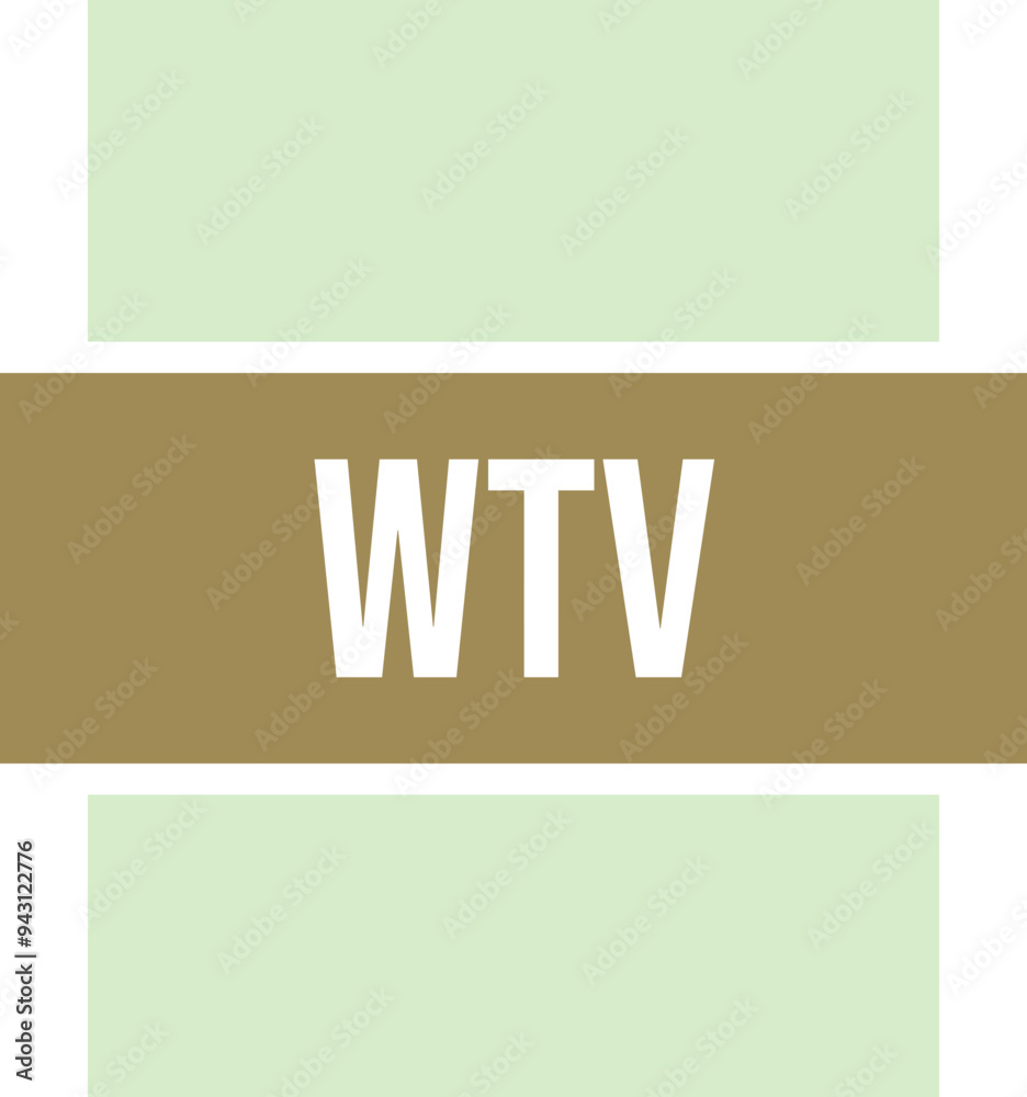 WTV icon fill and bebus writting WTV icon fill and bebus writting