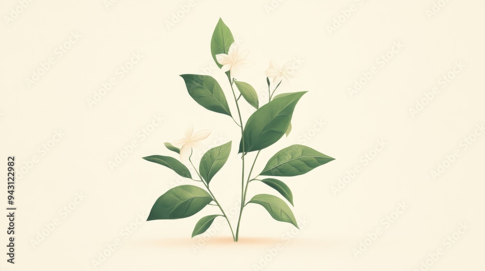 Elegant jasmine branches Elegant jasmine branches