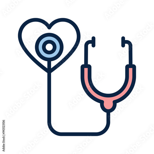 Premium quality icon of heart checkup