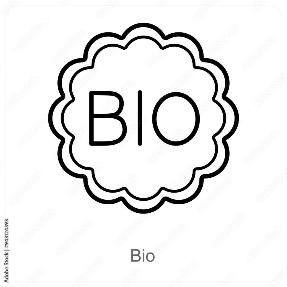 Bio and biology icon concept Bio and biology icon concept