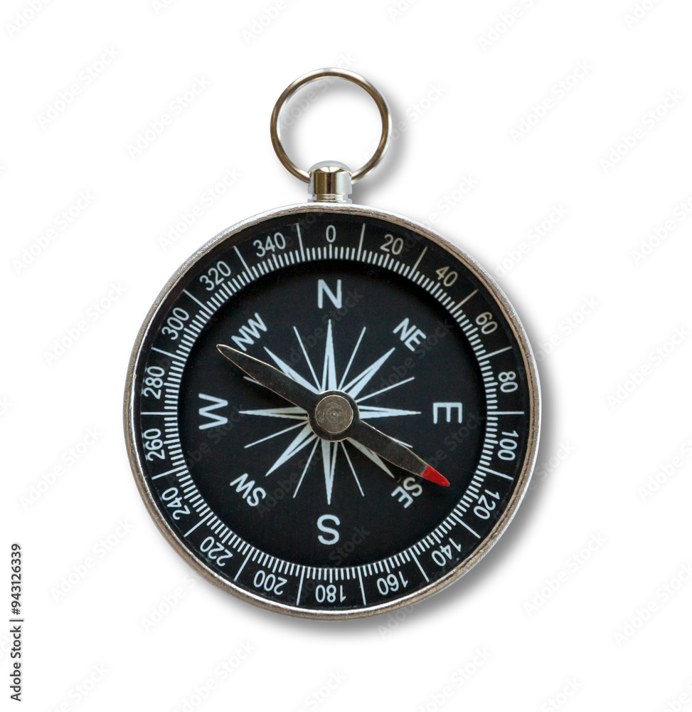 Compass with shadow isolated on white background Compass with shadow isolated on white background