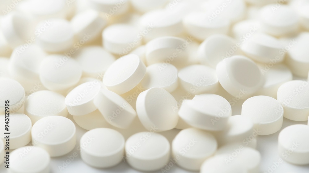 White pills, medicine, pharmaceuticals, pharmacy, hospital, healthcare