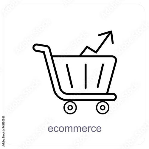 Ecommerce and shopping icon concept