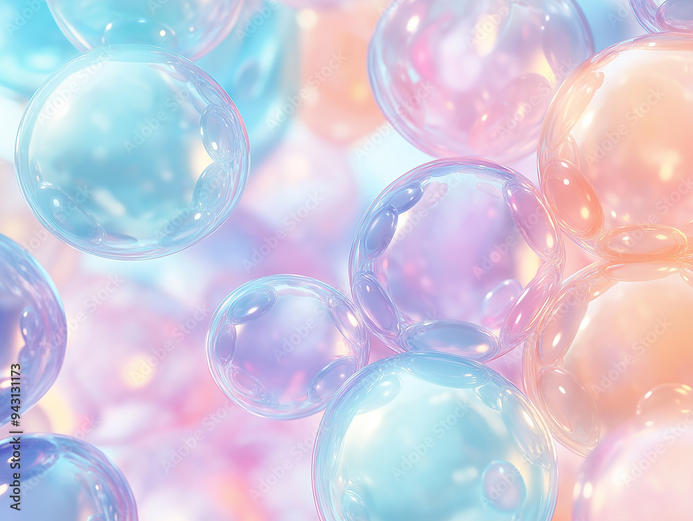 A high quality bubble background with soft pastel and vibrant bubbles, arranged in a delicate and modern pattern A high quality bubble background with soft pastel and vibrant bubbles, arranged in a delicate and modern pattern