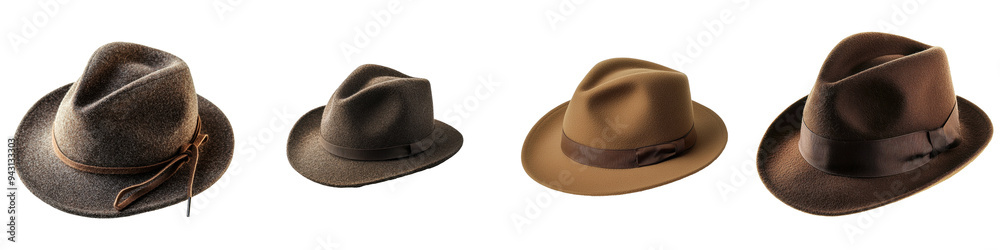 Model of Slouch Hat cut out transparent isolated on white background ...