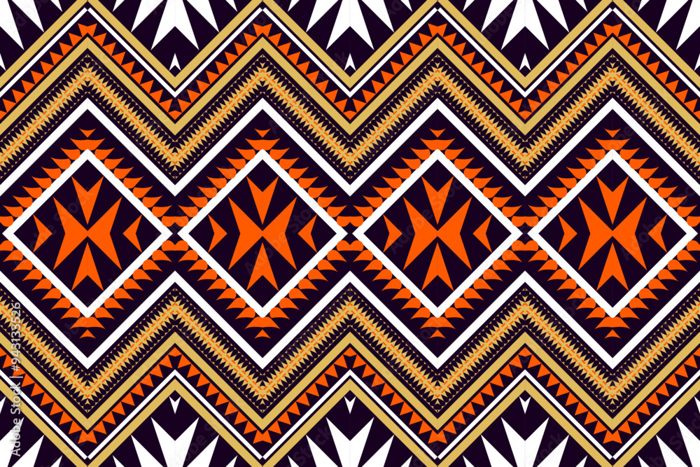 Abtract background Fabric Handmade embroidery pattern ethnic design, abstract American tribal fabric, modern background for rugs, pillowcases, shirts, pants, and more. Abtract background Fabric Handmade embroidery pattern ethnic design, abstract American tribal fabric, modern background for rugs, pillowcases, shirts, pants, and more.