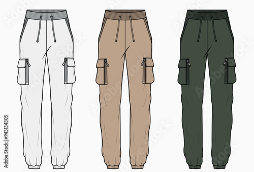 collection of pants