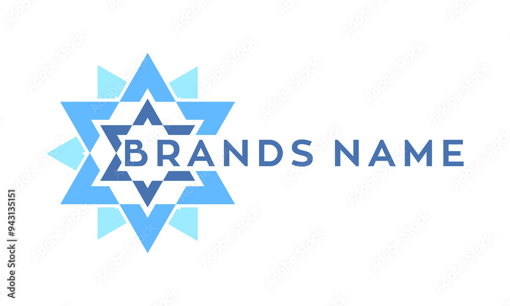 Star geometric logo design vector Star geometric logo design vector
