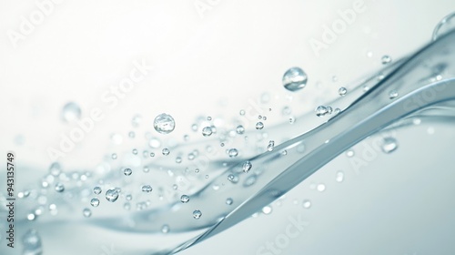 The fluctuating currents stirred up the water droplets photo