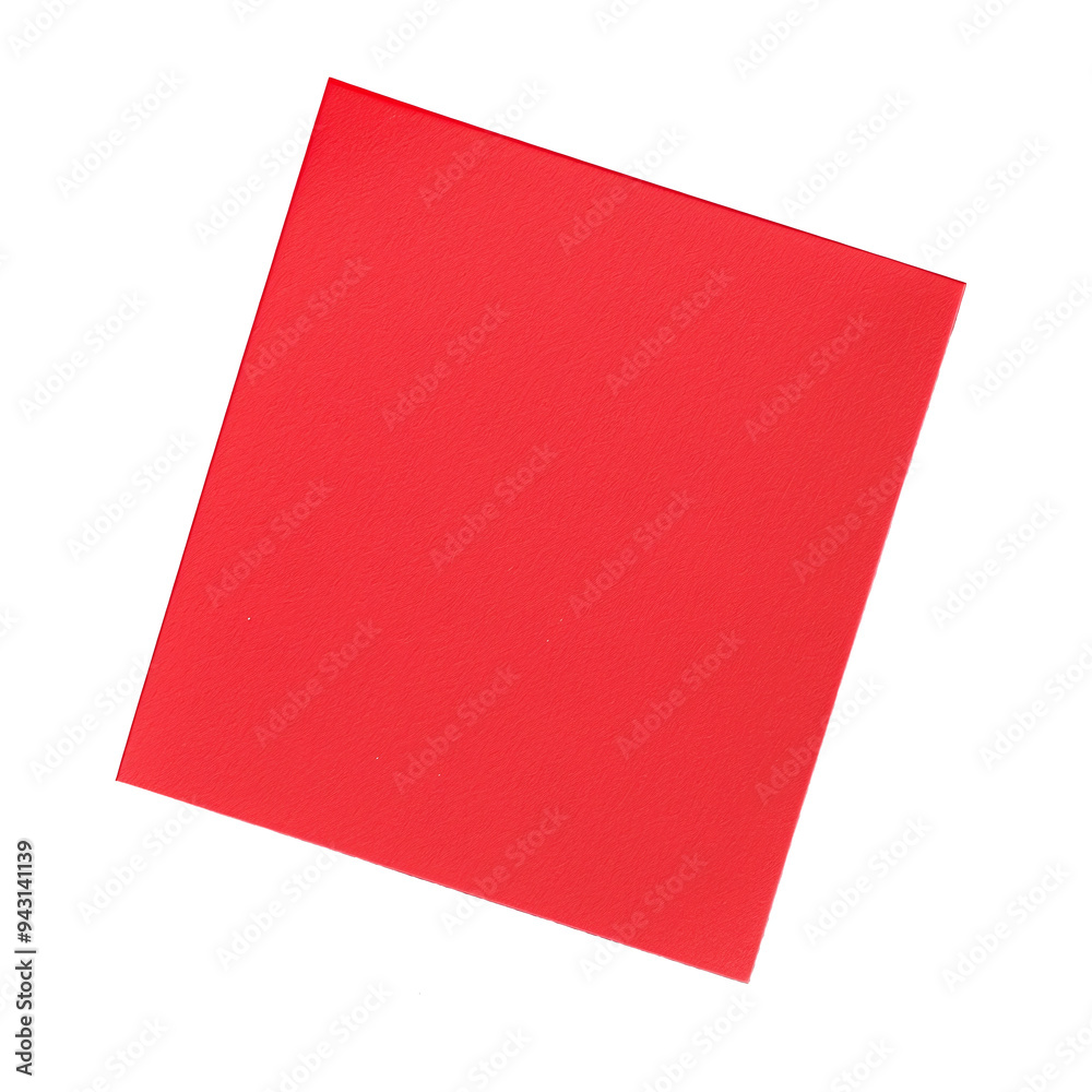 Red sticky note on transparent background PNG Red sticky note on transparent background PNG