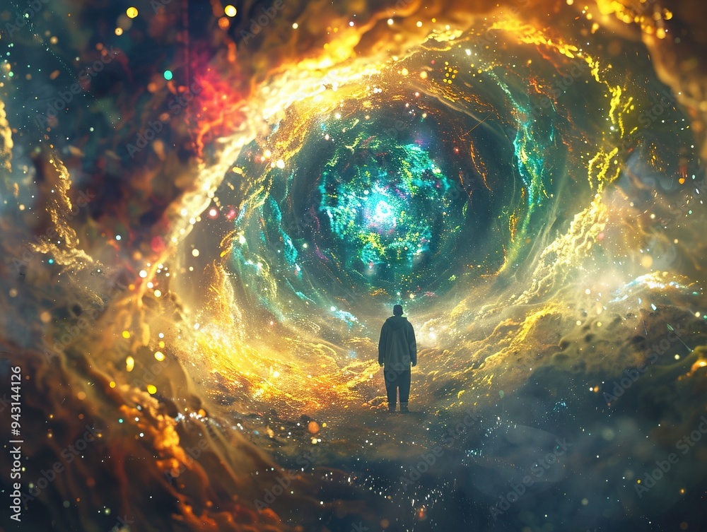 Swirling Luminous Mass in a Hexagonal God's Promise to Abraham with Holographic Voids Swirling Luminous Mass in a Hexagonal God's Promise to Abraham with Holographic Voids