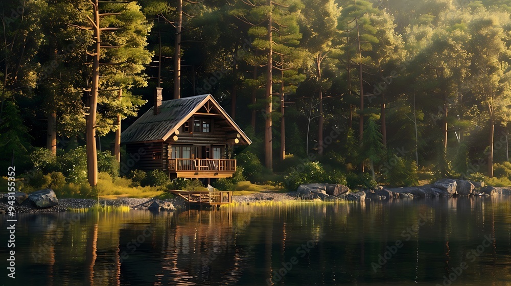 Obraz premium forest house