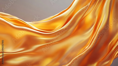 Golden Silk Drapery - Abstract Texture