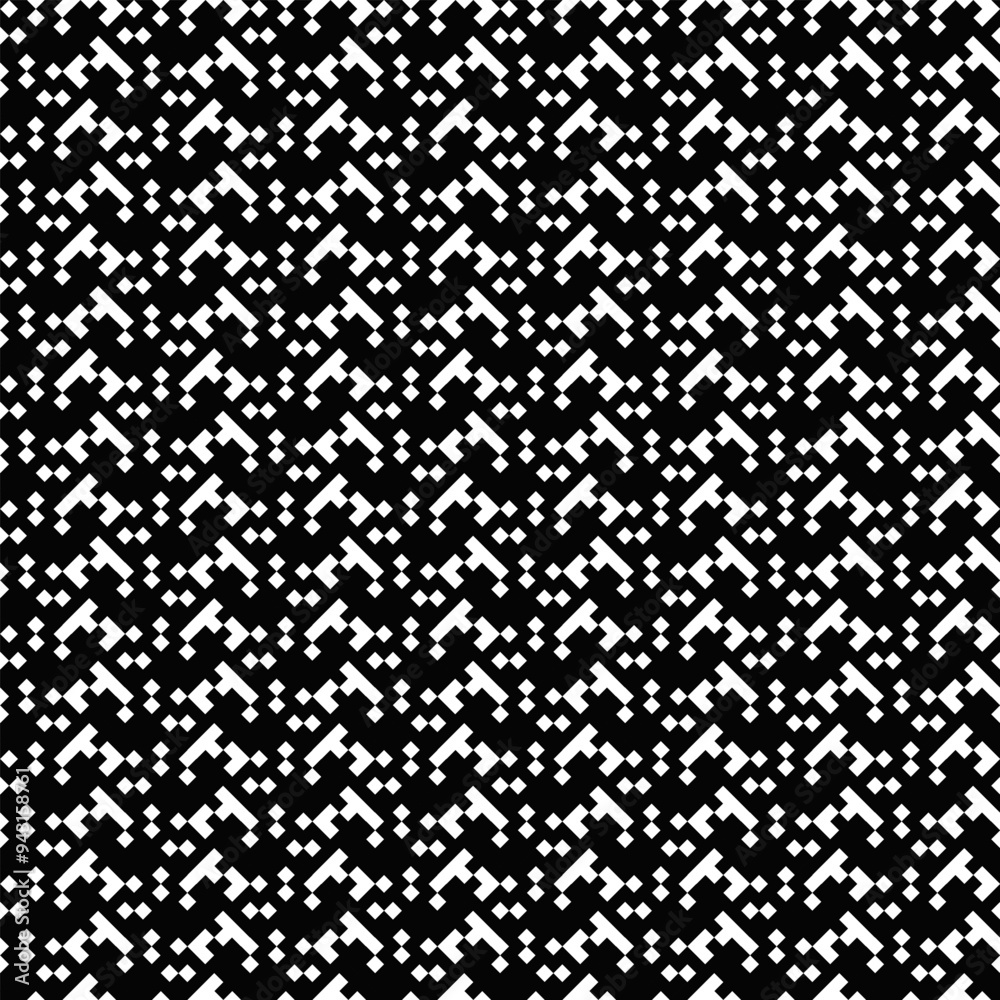 Seamless abstract random pixel noise pattern background - repeating monochrome vector illustration Seamless abstract random pixel noise pattern background - repeating monochrome vector illustration