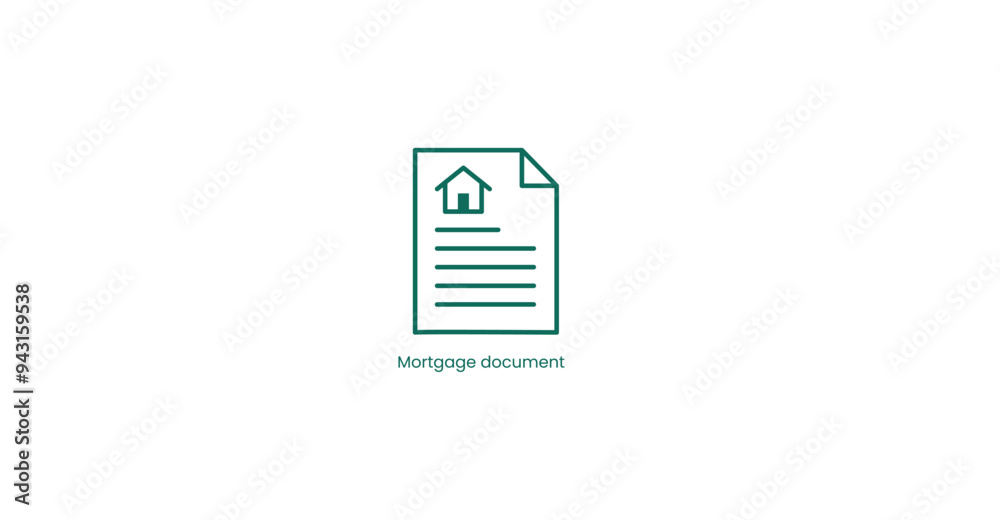 Official Mortgage Document Vector Icon Design Official Mortgage Document Vector Icon Design
