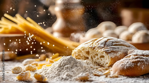 gluten free food flour bread pasta 