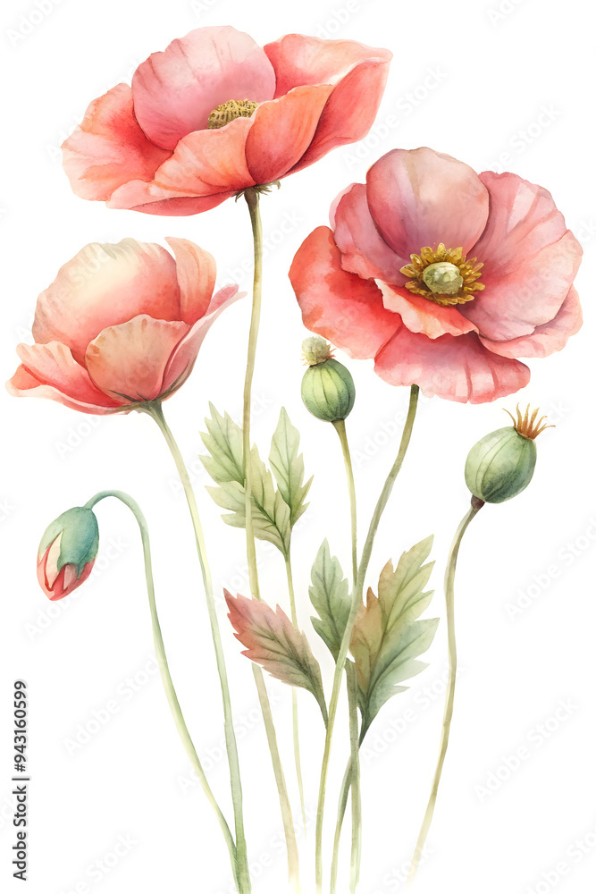 Beautiful poppies, perfect for wall-hanging pictures, Beautiful poppies, perfect for wall-hanging pictures,