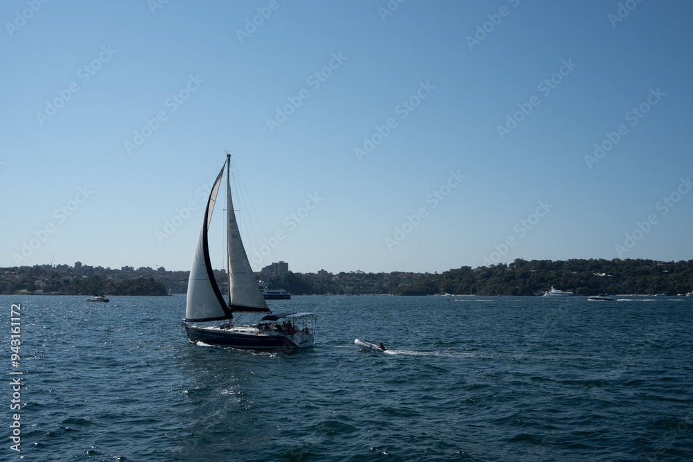 Fototapeta premium sailboat on the sea
