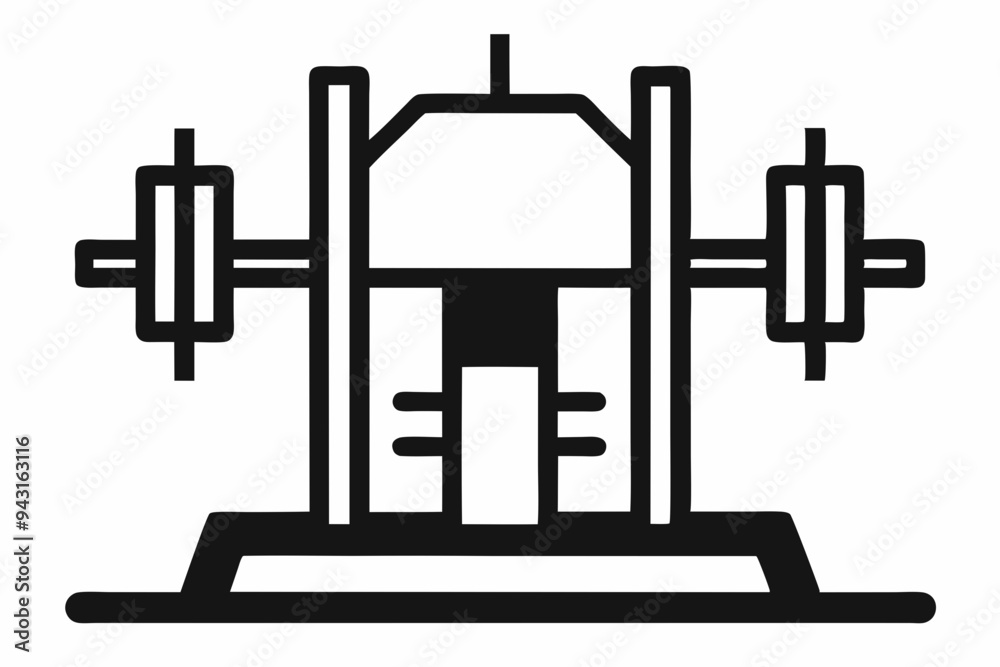 Exerciser vector silhouette illustration Exerciser vector silhouette illustration