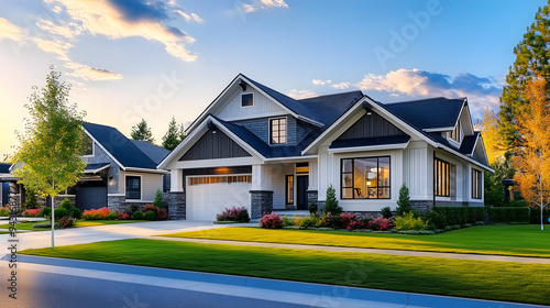 Single story single family homes