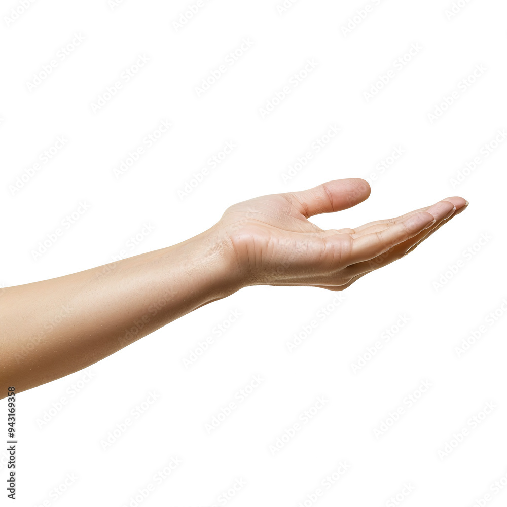 Woman's outstretched hand on transparent background PNG Woman's outstretched hand on transparent background PNG