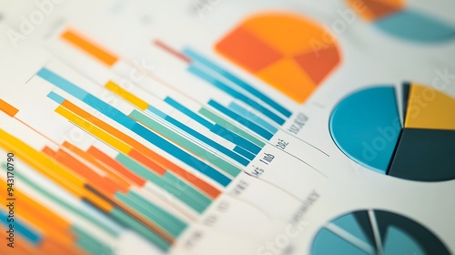 3. **Illustrate a comprehensive chart for the 2025 financial report, showing detailed statistics and data trends for company growth throughout the year. The image should present various data