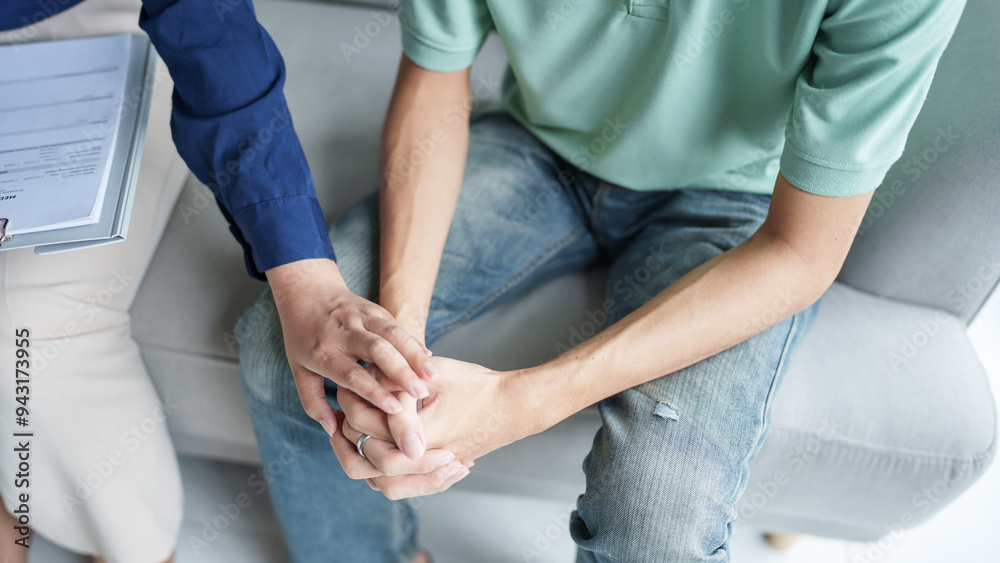 Professional psychotherapy Taking Note During Appointment Patient discussing mental health issues with psychologist mental health. Professional psychotherapy Taking Note During Appointment Patient discussing mental health issues with psychologist mental health.