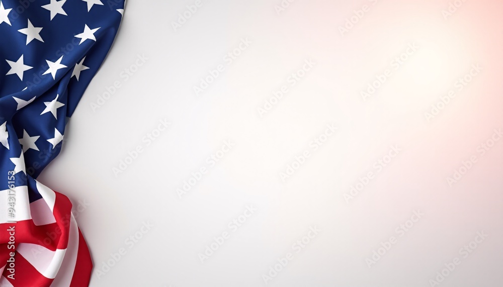 Clean and minimalist patriotic background featuring subtle flag