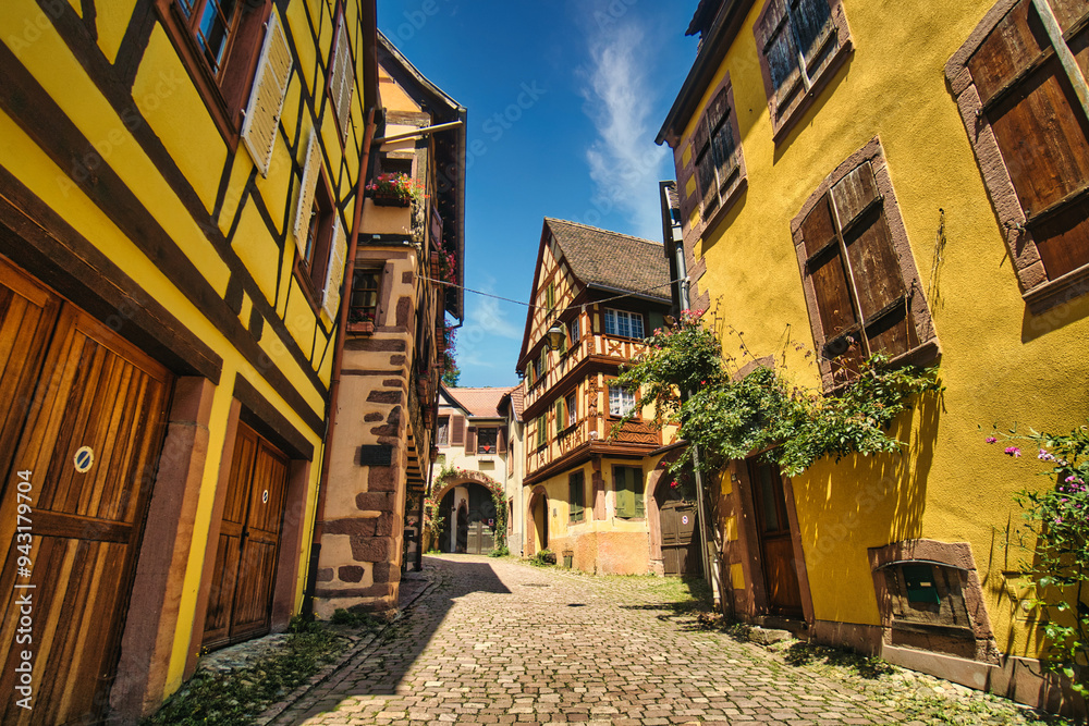 Fototapeta premium Keyserberg - Medieval town in the Alsace region (Grand Est, France)