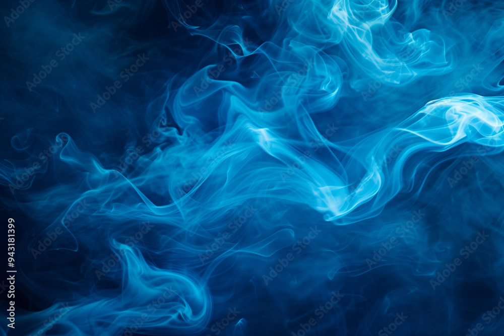 An illustration of a voluminous swirl of blue smoke gracefully billowing in the air
An illustration of a voluminous swirl of blue smoke gracefully billowing in the air