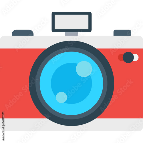 Camera vector icon in flat style 