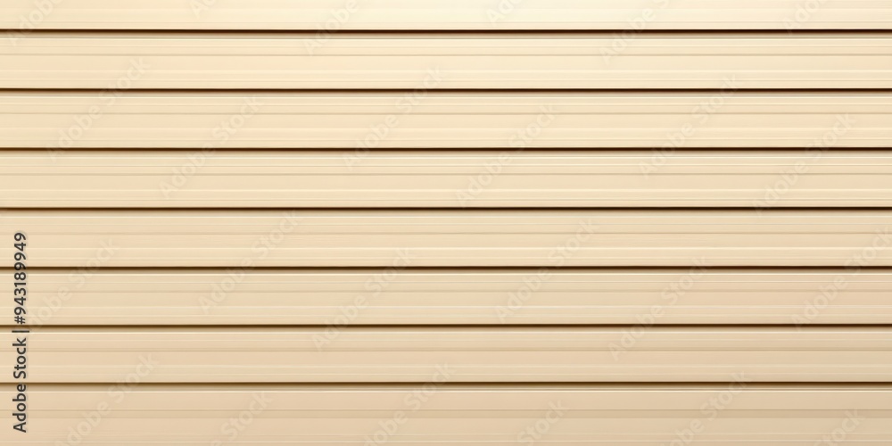 White Metal Garage Door with Horizontal Stripes White Metal Garage Door with Horizontal Stripes