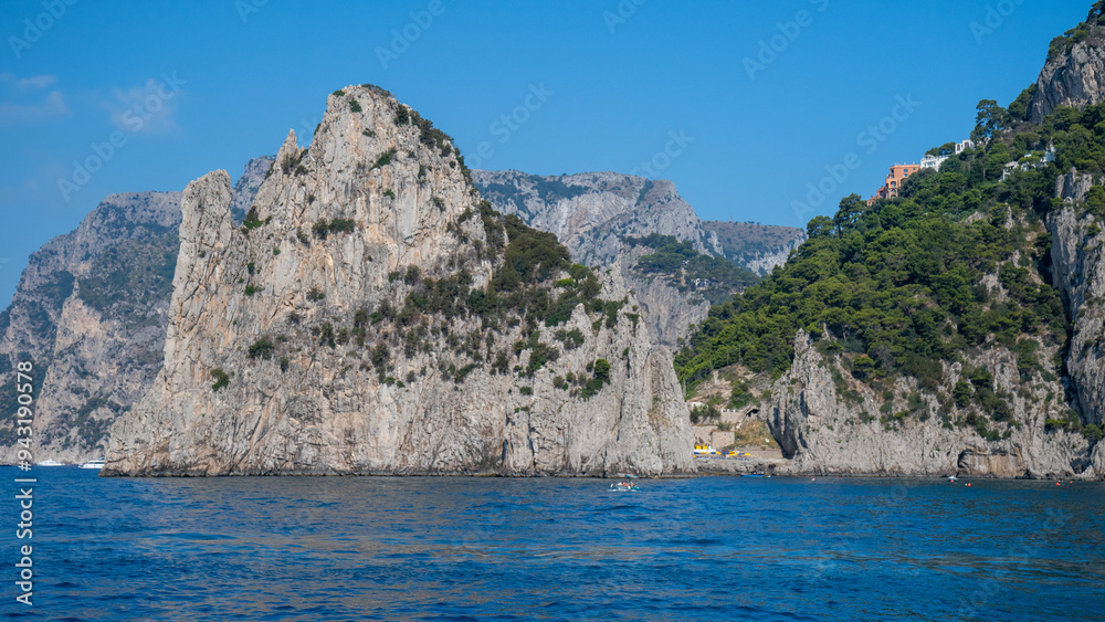 Naklejka premium view from the mountain